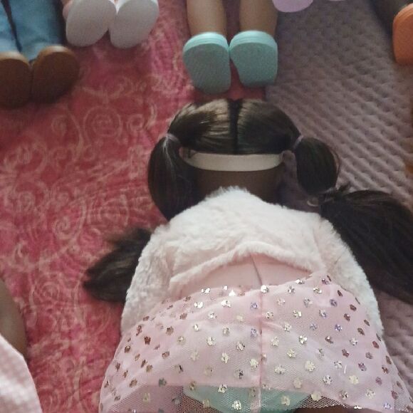 Charming Pink and White Dolls Set - Picture 7 of 8